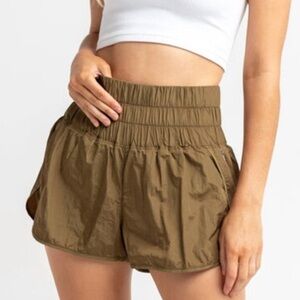 Free People The Way Home Shorts in Green Small